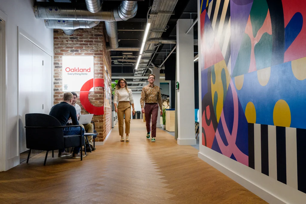 A corridor in Oakland Everything Data's offices.