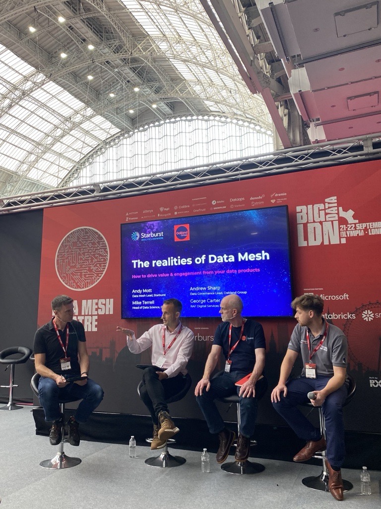 A panel of four people at Big Data London 2024.