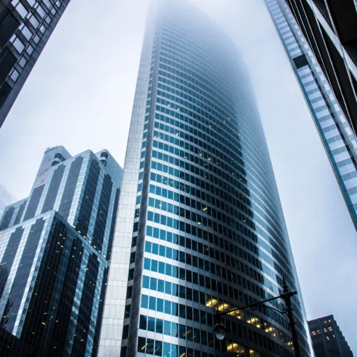 High rise city buildings