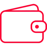 Wallet icon.